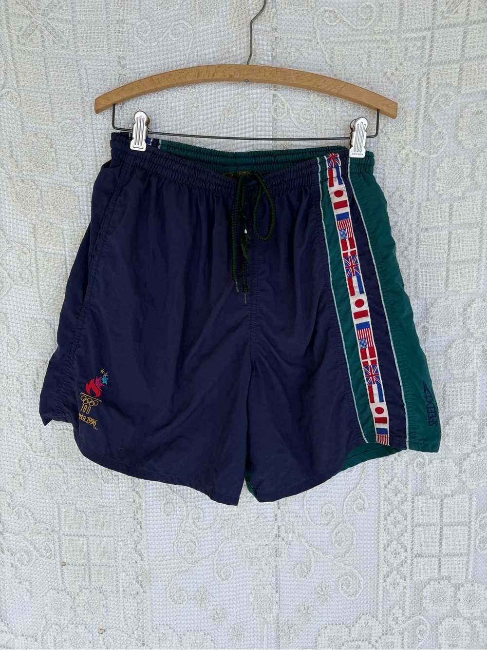 Vintage Speedo 1996 ATL Olympics Water  Shorts